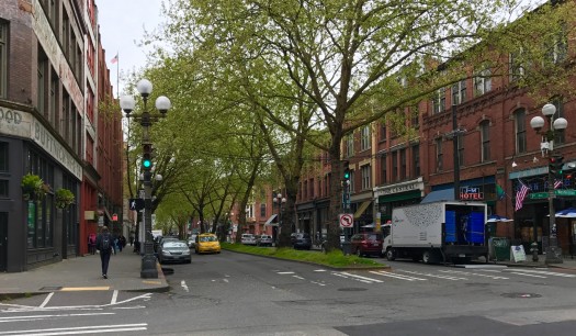 Favourite street enclosure with great trees was First Avenue between Washington and Main.