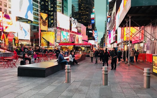 Times Square, November 2017, image credit: Hazel Borys